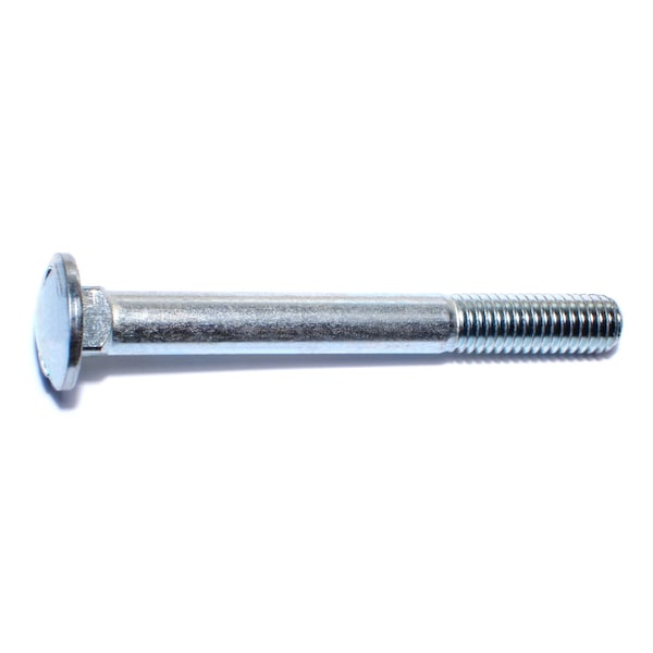 Midwest Fastener Carriage Bolt, Square Neck, 14 (Coarse), 4 in L, Steel, Zinc Plated, 25 PK 07516 - main